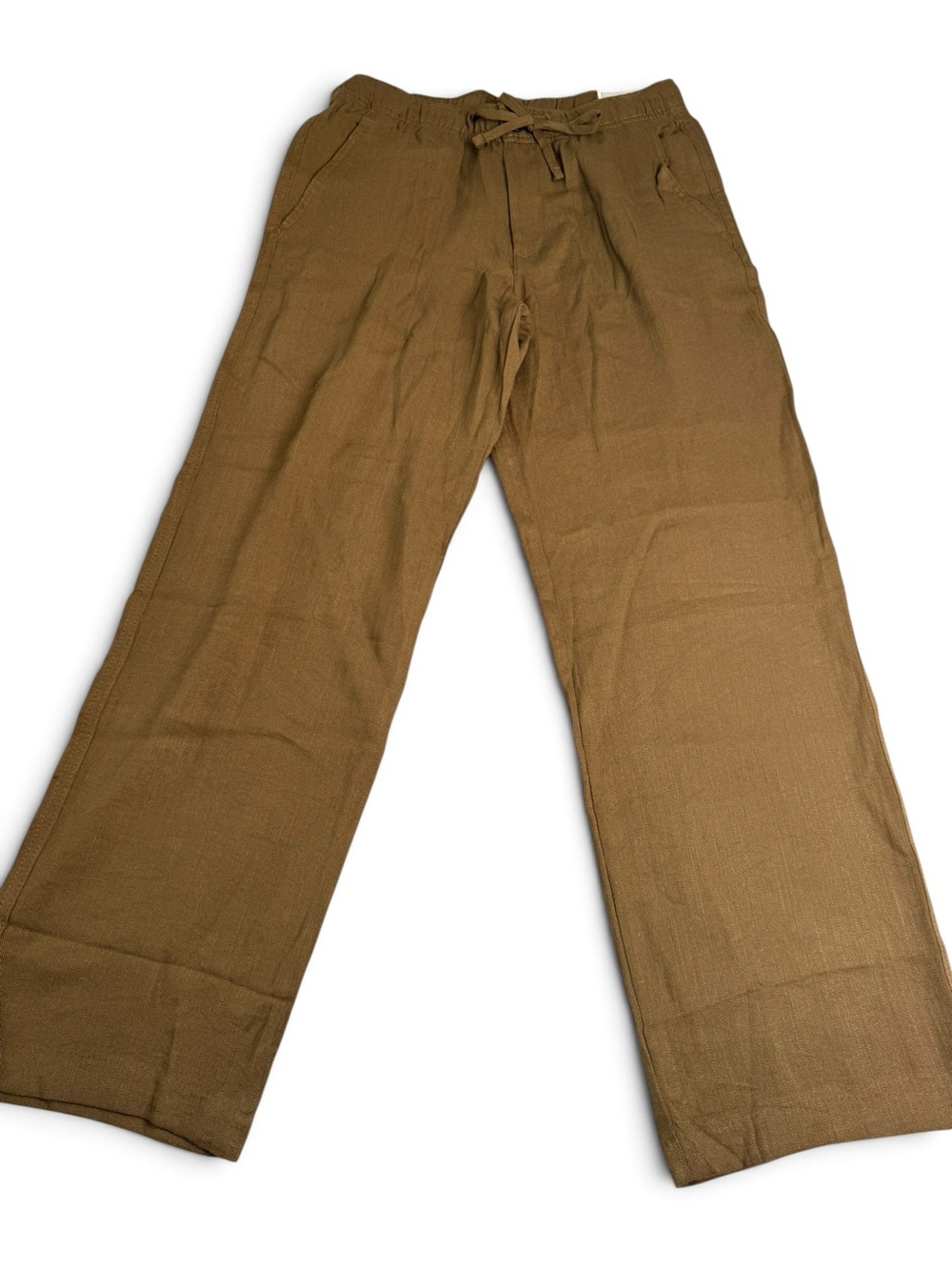 NWT H&M Men’s Brown Relaxed Linen Blend Pants Size S